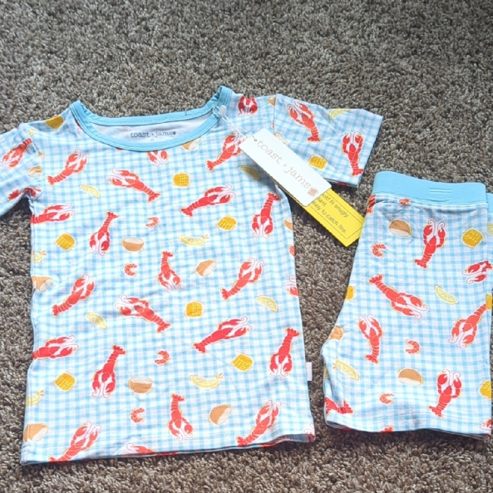 Blue Kids Crawfish Pjs